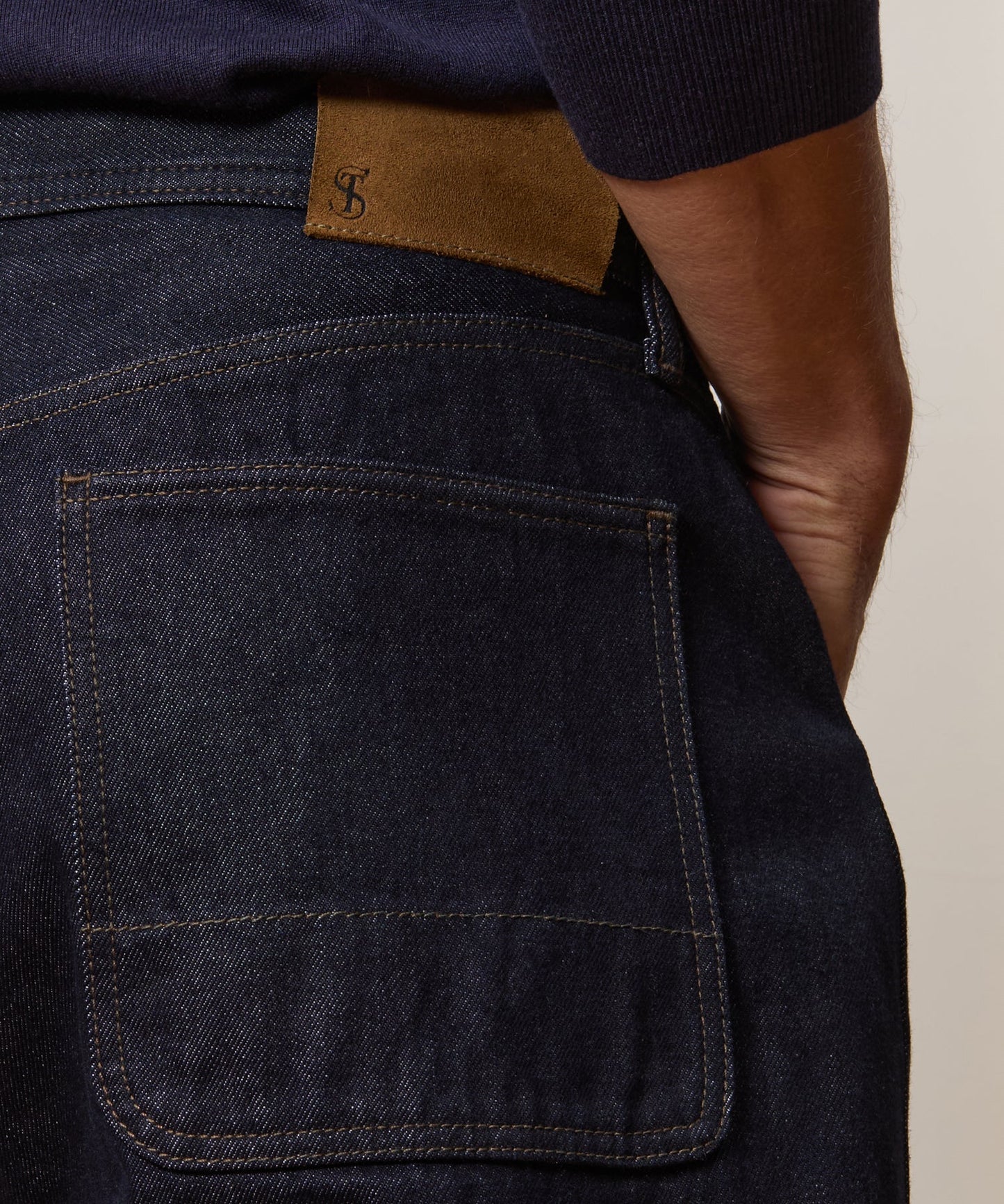 Todd Snyder Relaxed Barrel Jean in Indigo Rinse Indigo