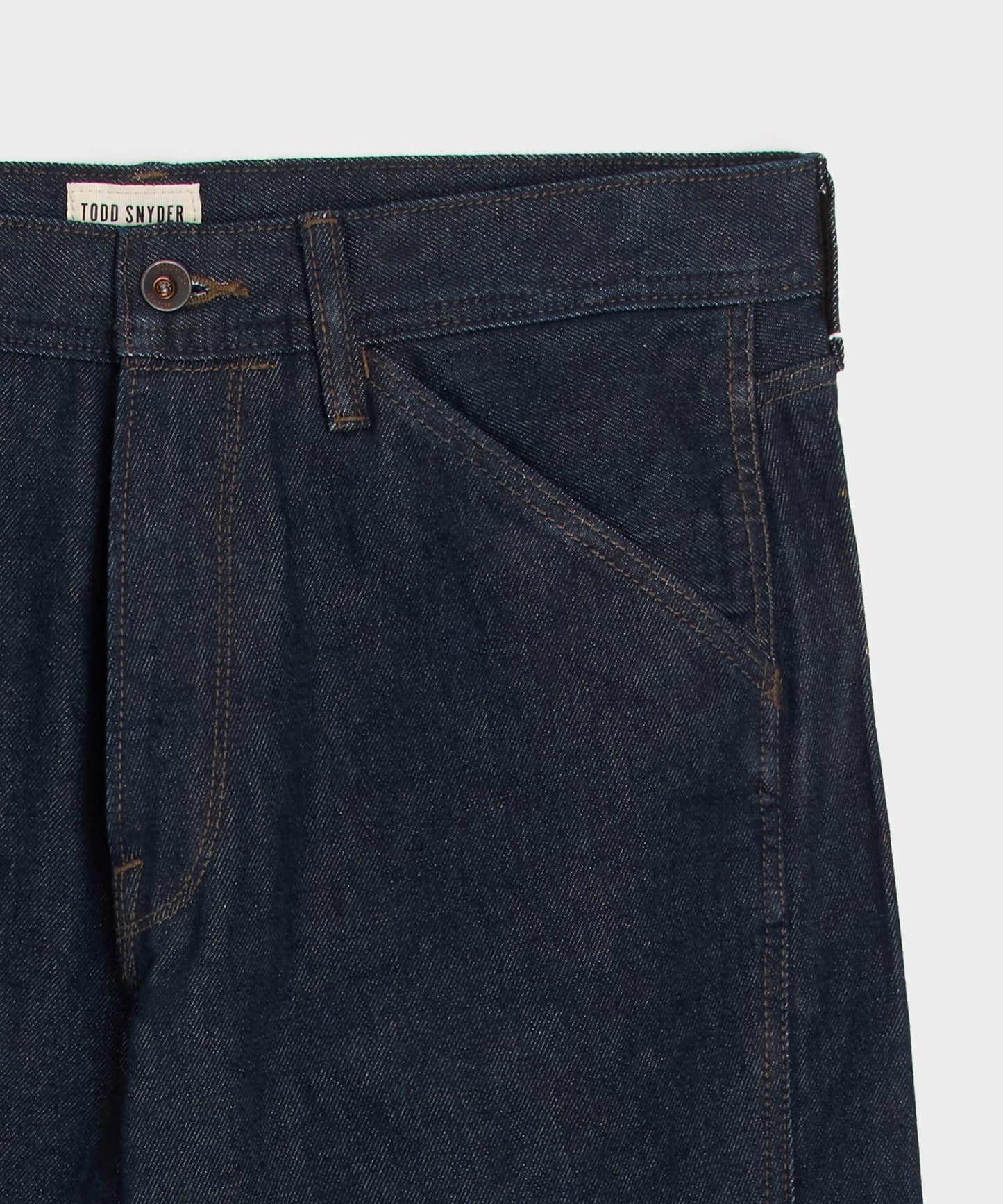 Todd Snyder Relaxed Barrel Jean in Indigo Rinse Indigo