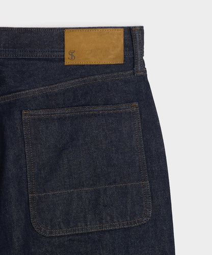 Todd Snyder Relaxed Barrel Jean in Indigo Rinse Indigo