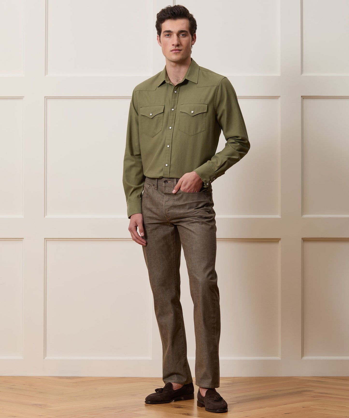 Todd Snyder Straight Fit Lightweight Japanese Selvedge Jean in Whiskey Whiskey