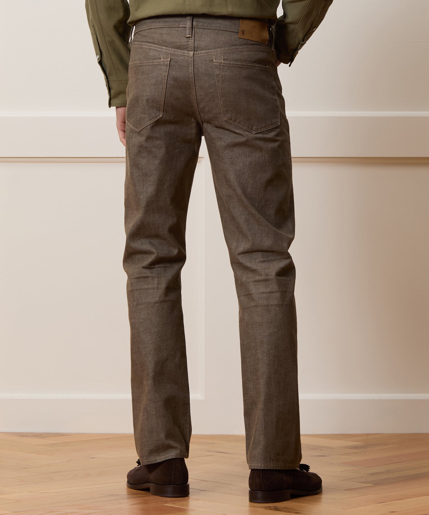 Todd Snyder Straight Fit Lightweight Japanese Selvedge Jean in Whiskey Whiskey
