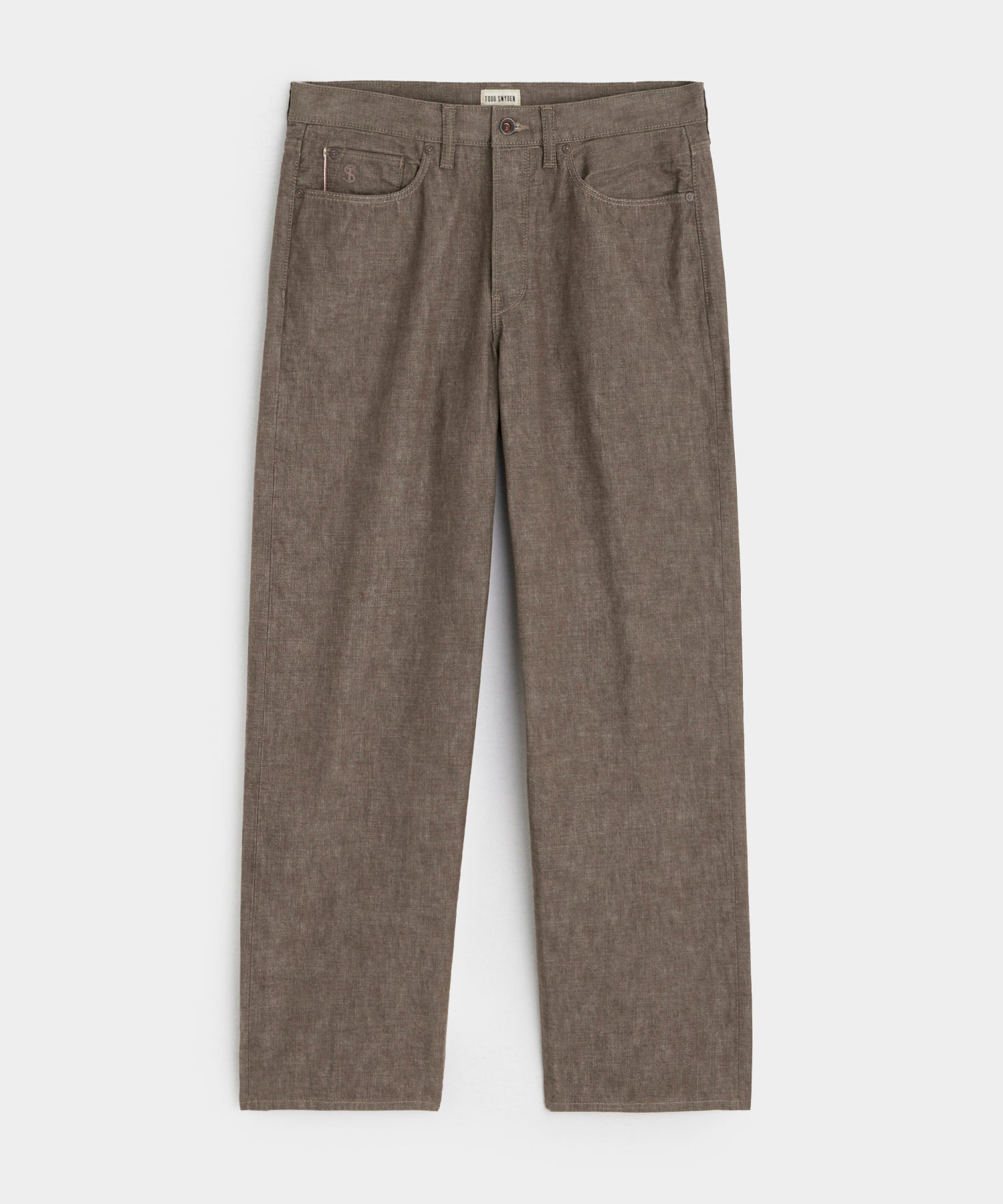 Todd Snyder Relaxed Lightweight Japanese Selvedge Jean in Whiskey Whiskey