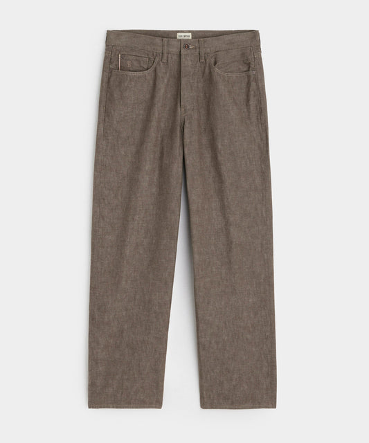 Todd Snyder Relaxed Lightweight Japanese Selvedge Jean in Whiskey Whiskey