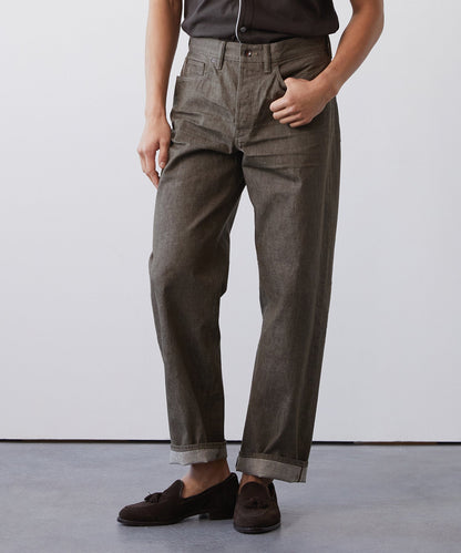 Todd Snyder Relaxed Lightweight Japanese Selvedge Jean in Whiskey Whiskey