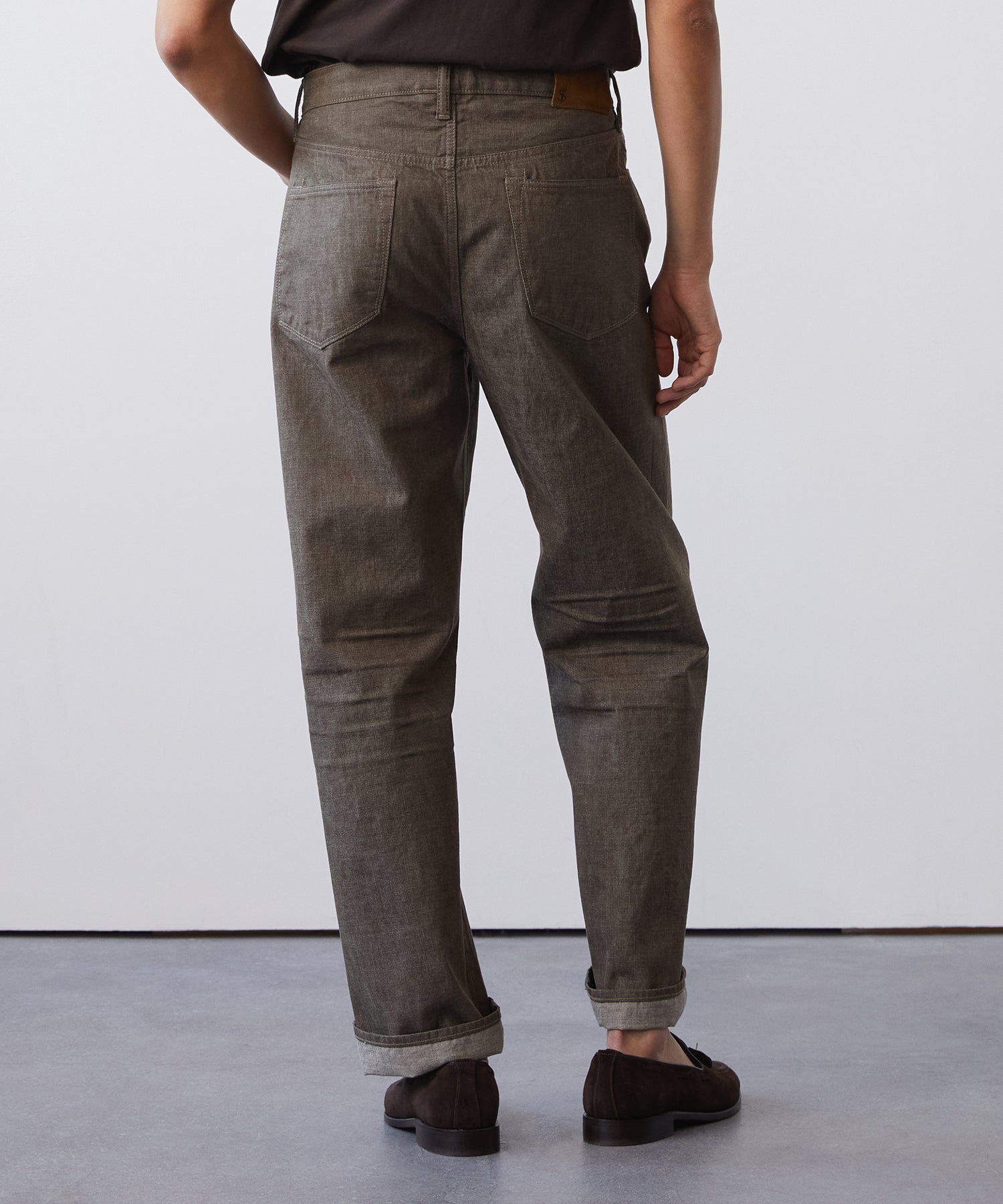 Todd Snyder Relaxed Lightweight Japanese Selvedge Jean in Whiskey Whiskey