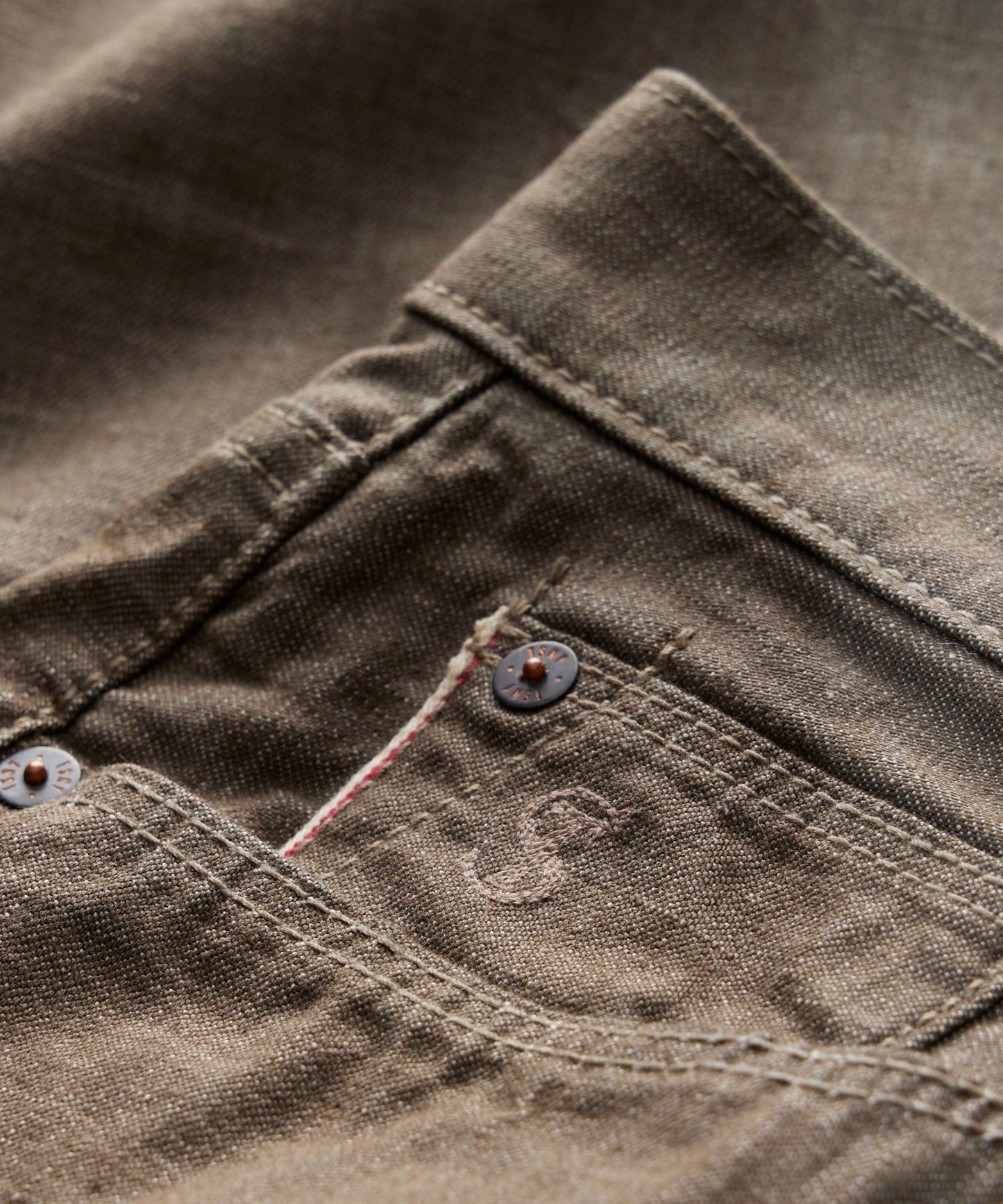 Todd Snyder Relaxed Lightweight Japanese Selvedge Jean in Whiskey Whiskey