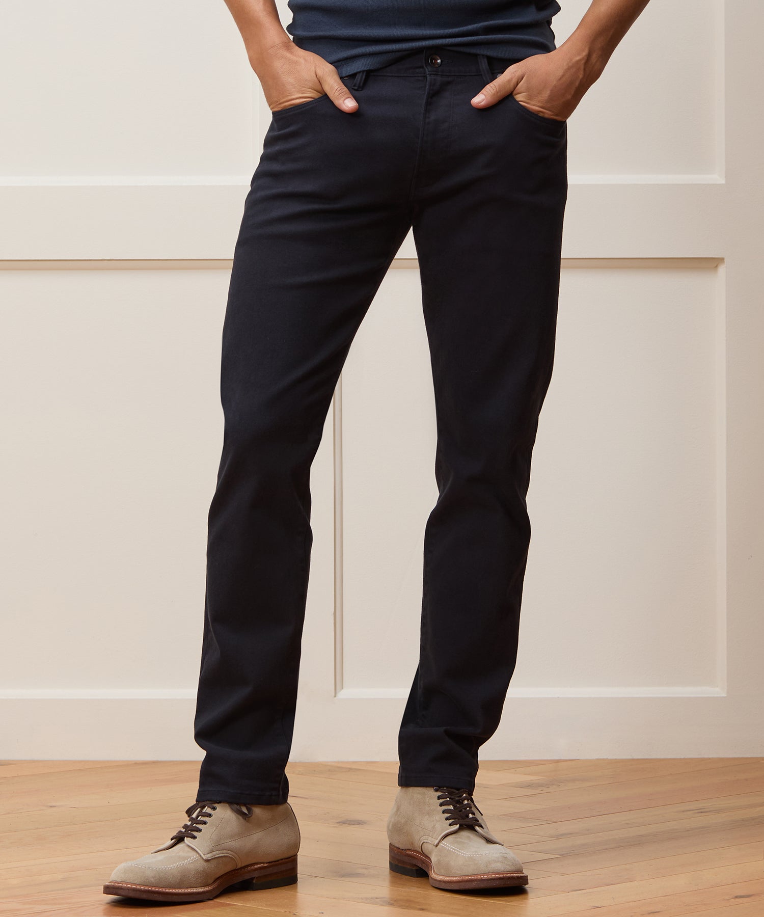 Todd Snyder Slim Fit 5-Pocket Chino in Nightwatch NIGHTWATCH