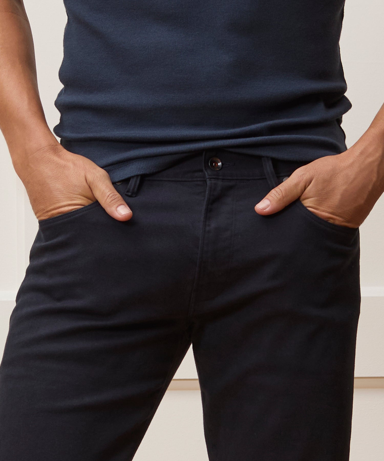 Todd Snyder Slim Fit 5-Pocket Chino in Nightwatch NIGHTWATCH