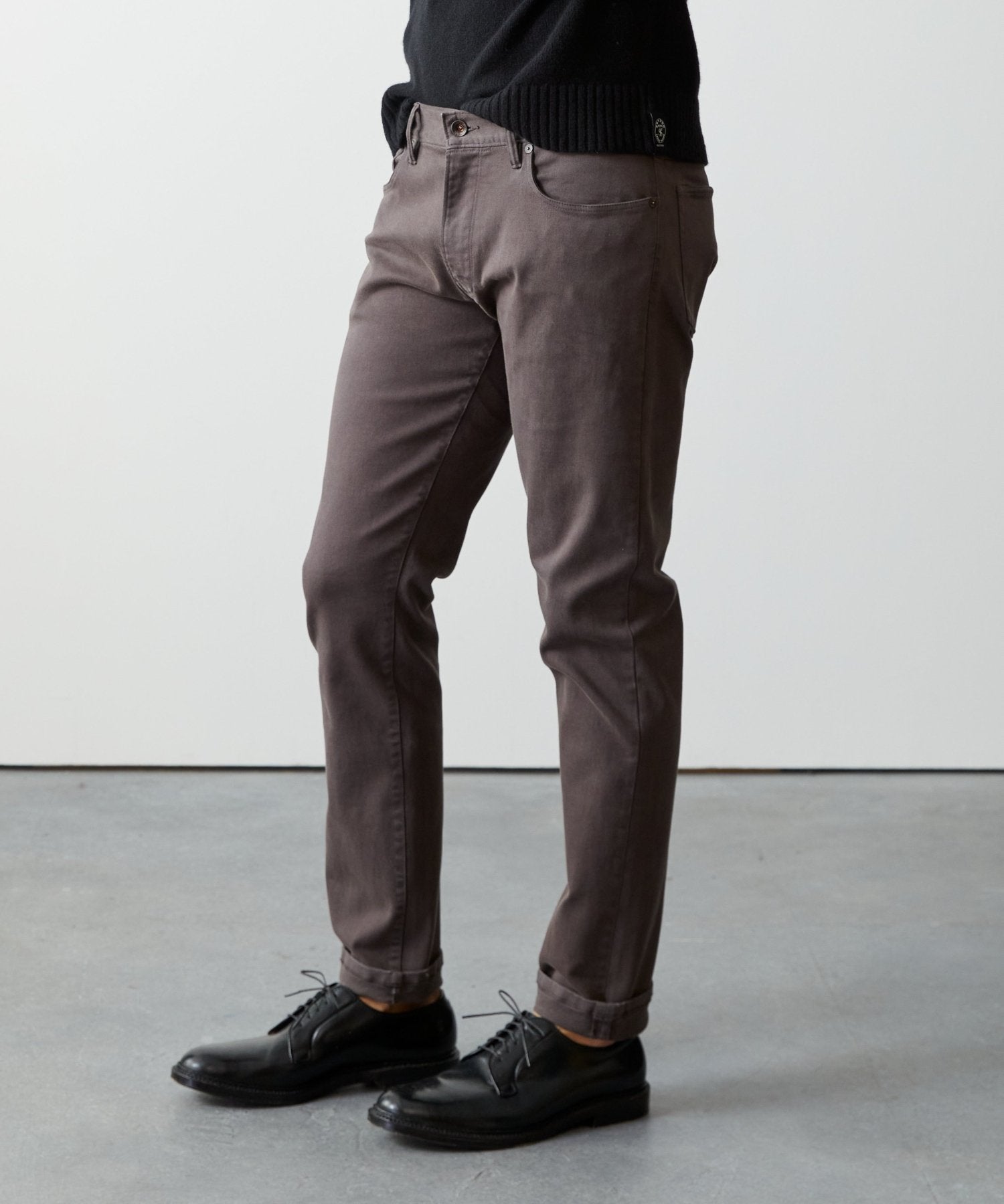 Todd Snyder Slim Fit 5-Pocket Chino in Dark Granite DARK GRANITE