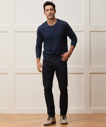 Todd Snyder Slim Fit 5-Pocket Chino in Black BLACK