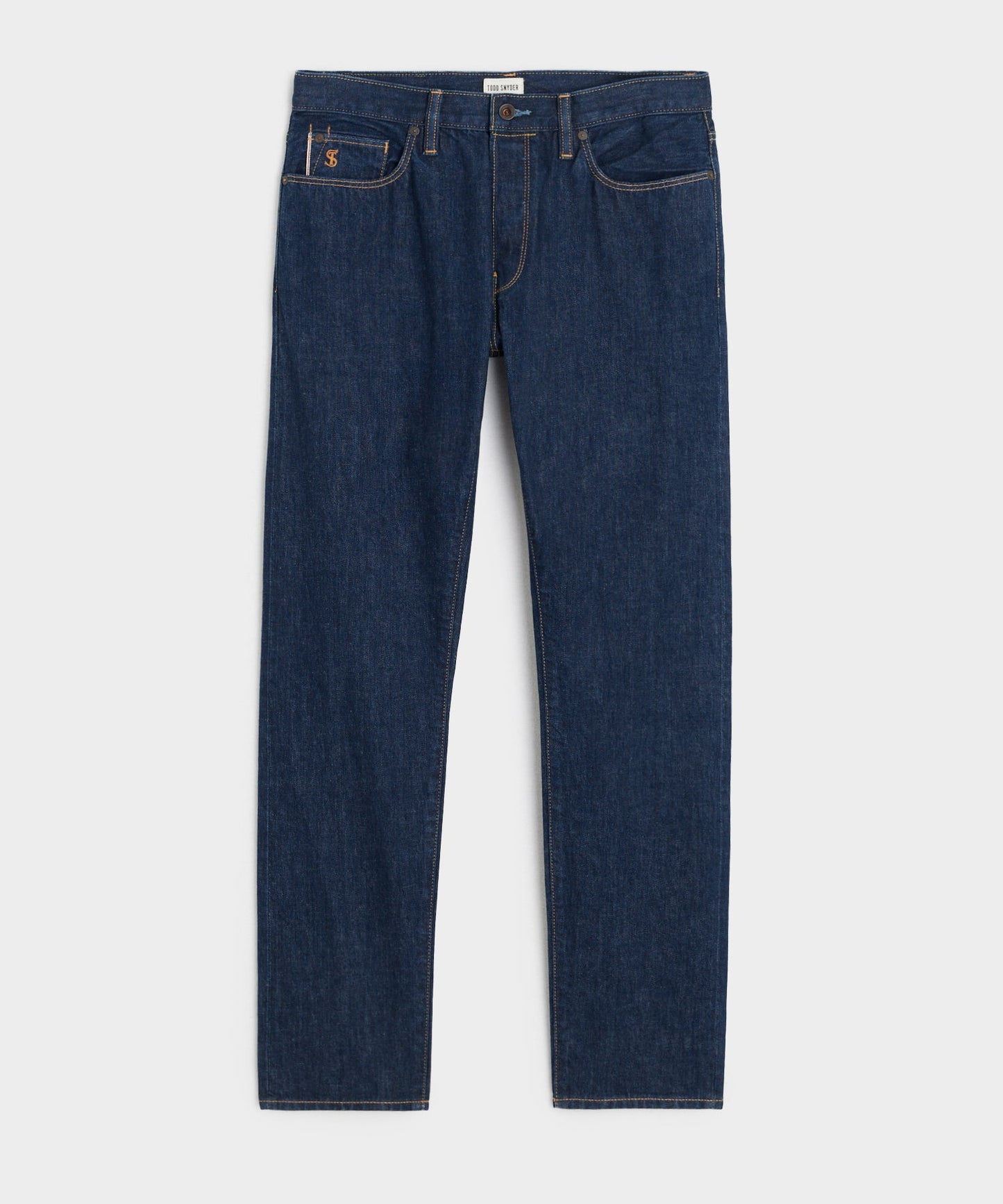 Todd Snyder Slim Selvedge Jean in Rinse Wash INDIGO