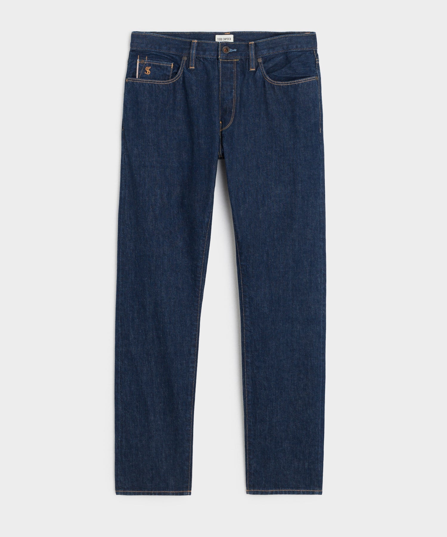 Todd Snyder Slim Selvedge Jean in Rinse Wash INDIGO