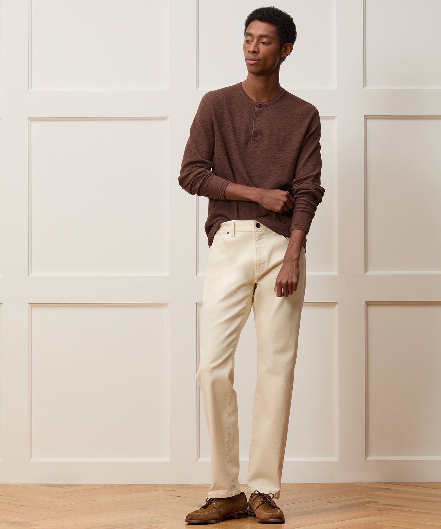 Todd Snyder Slim Fit 5-Pocket Chino in Canvas CANVAS