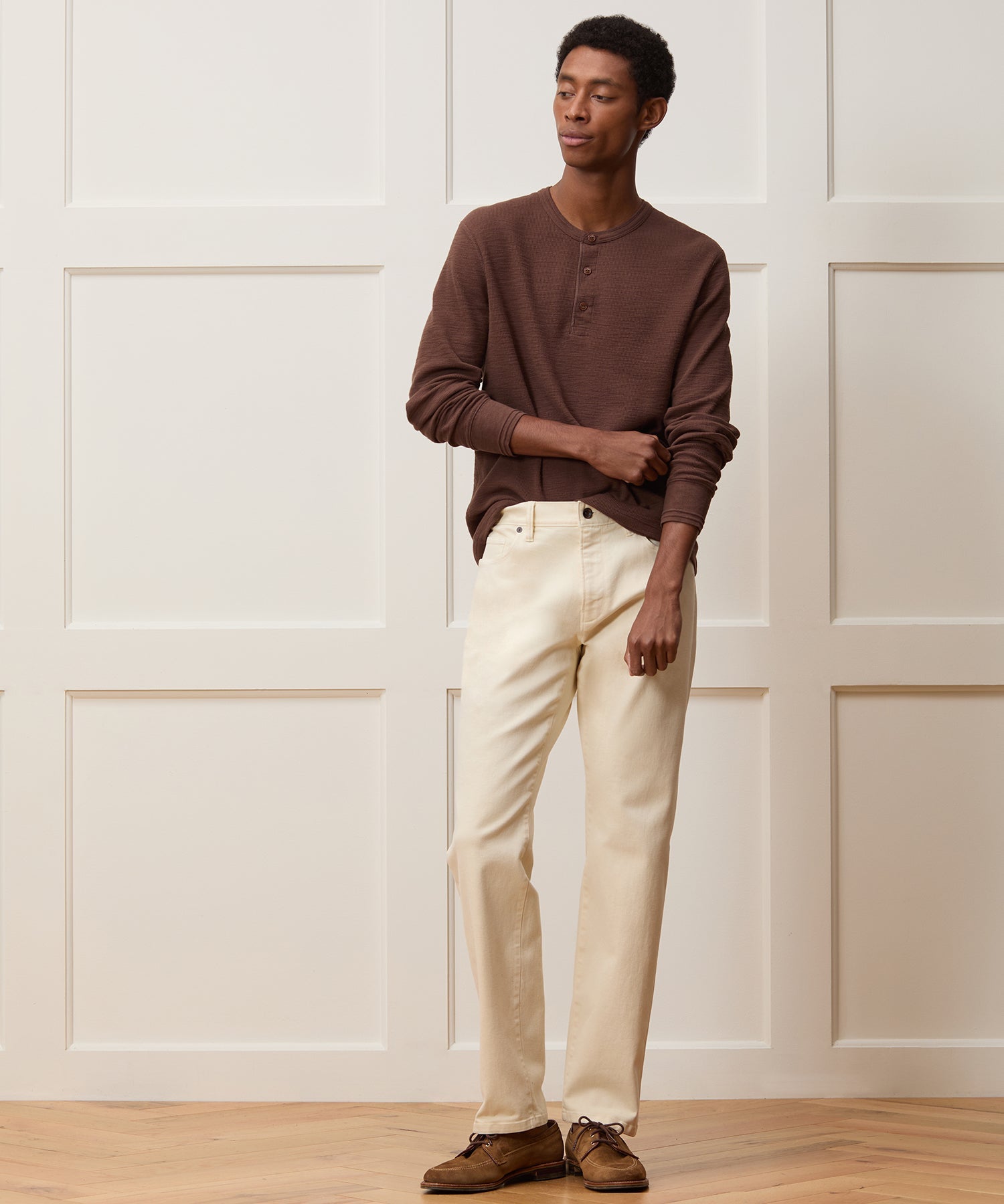 Todd Snyder Slim Fit 5-Pocket Chino in Canvas CANVAS