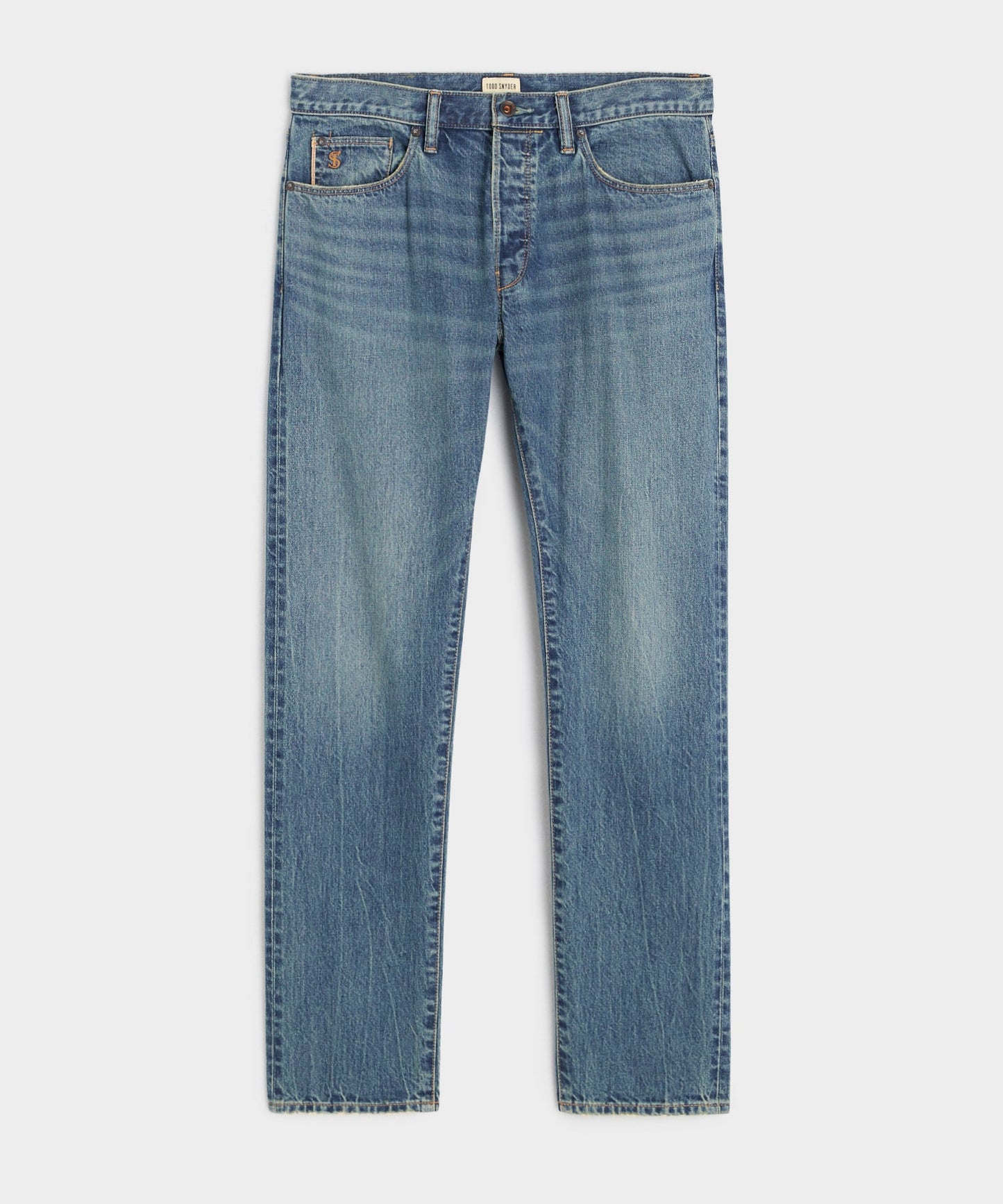 Todd Snyder Slim Selvedge Jean in Worn Wash VINTAGE INDIGO