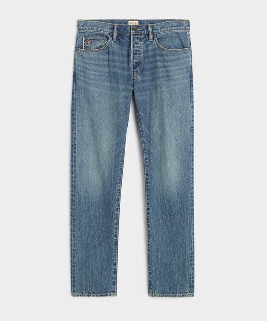 Todd Snyder Slim Selvedge Jean in Worn Wash VINTAGE INDIGO