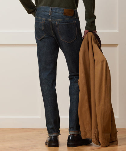 Todd Snyder Slim Lightweight Japanese Selvedge Jean in Indigo Indigo