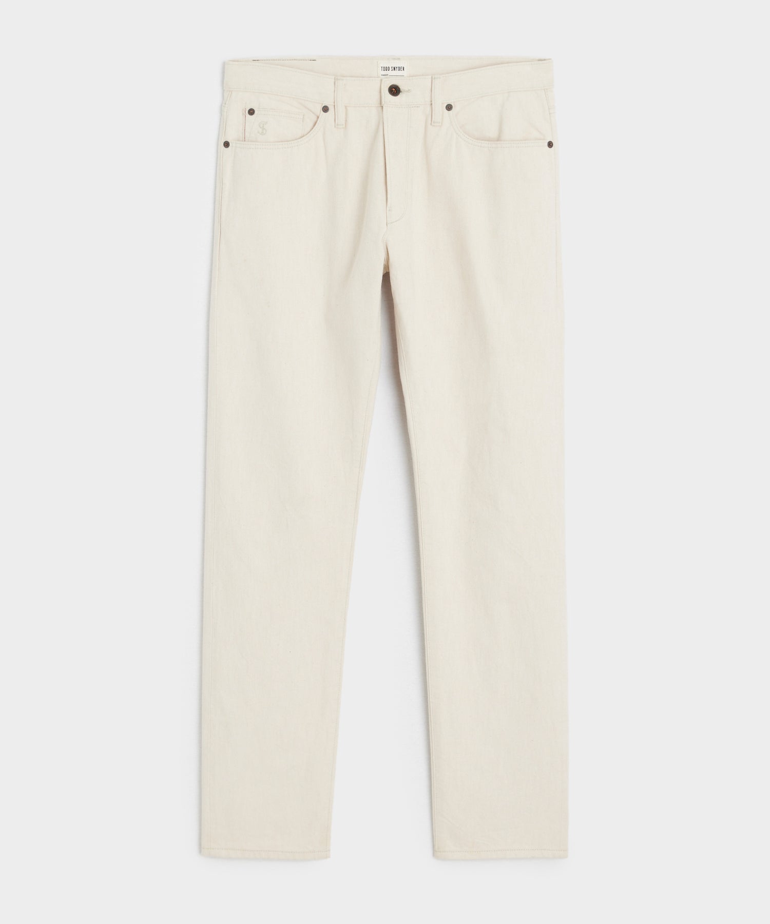 Todd Snyder Slim Lightweight Japanese Selvedge Jean in Canvas Canvas