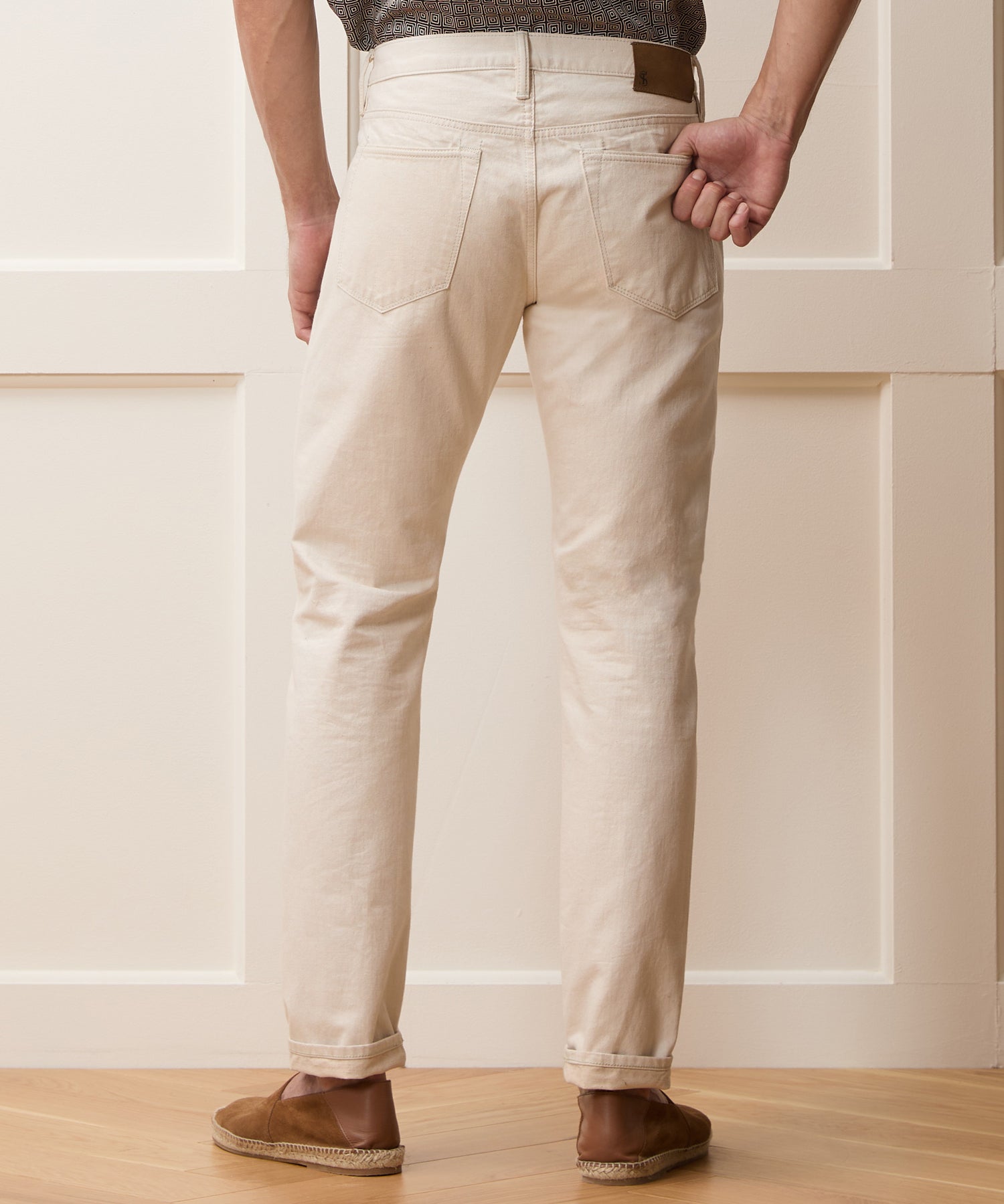 Todd Snyder Slim Lightweight Japanese Selvedge Jean in Canvas Canvas