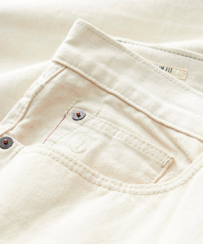 Todd Snyder Slim Lightweight Japanese Selvedge Jean in Canvas Canvas