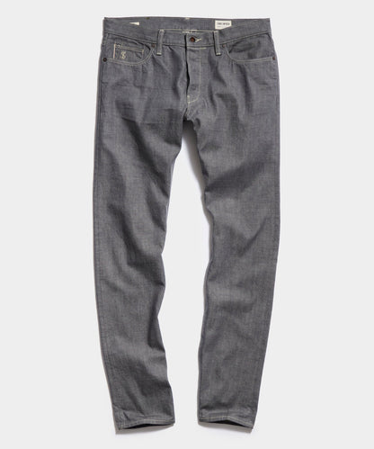 Todd Snyder Slim Lightweight Japanese Selvedge Jean in Light Charcoal Light Charcoal