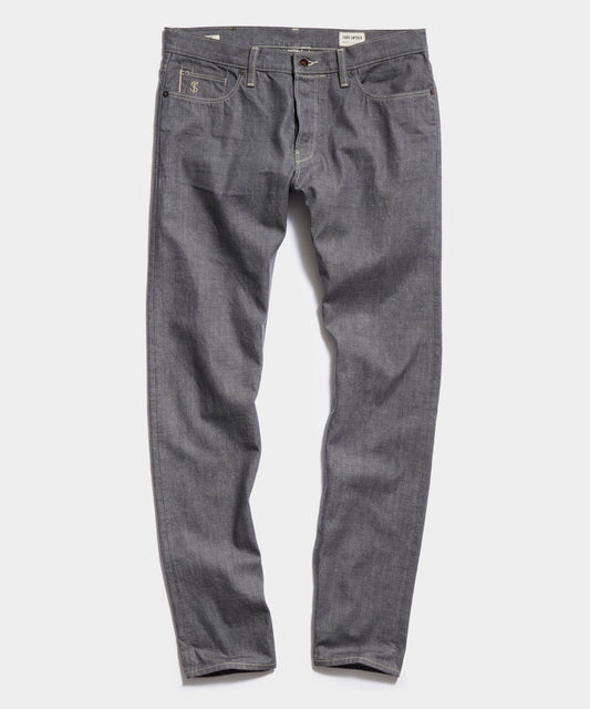Todd Snyder Slim Lightweight Japanese Selvedge Jean in Light Charcoal Light Charcoal