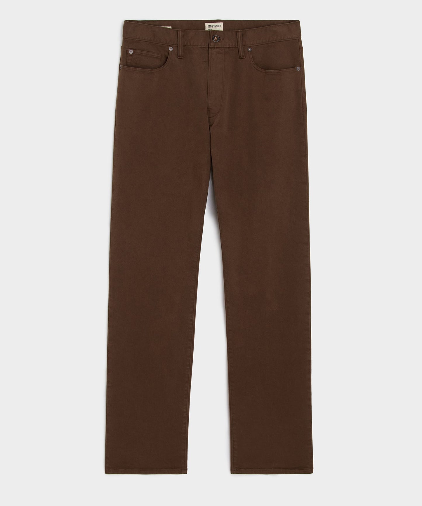 Todd Snyder Vintage Straight Garment-Dyed 5-Pocket Chino in Glazed Pecan Glazed Pecan