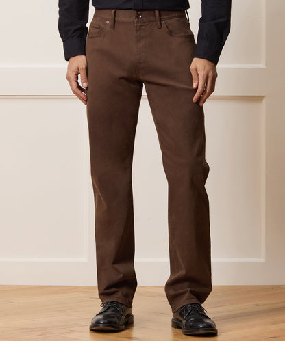 Todd Snyder Vintage Straight Garment-Dyed 5-Pocket Chino in Glazed Pecan Glazed Pecan