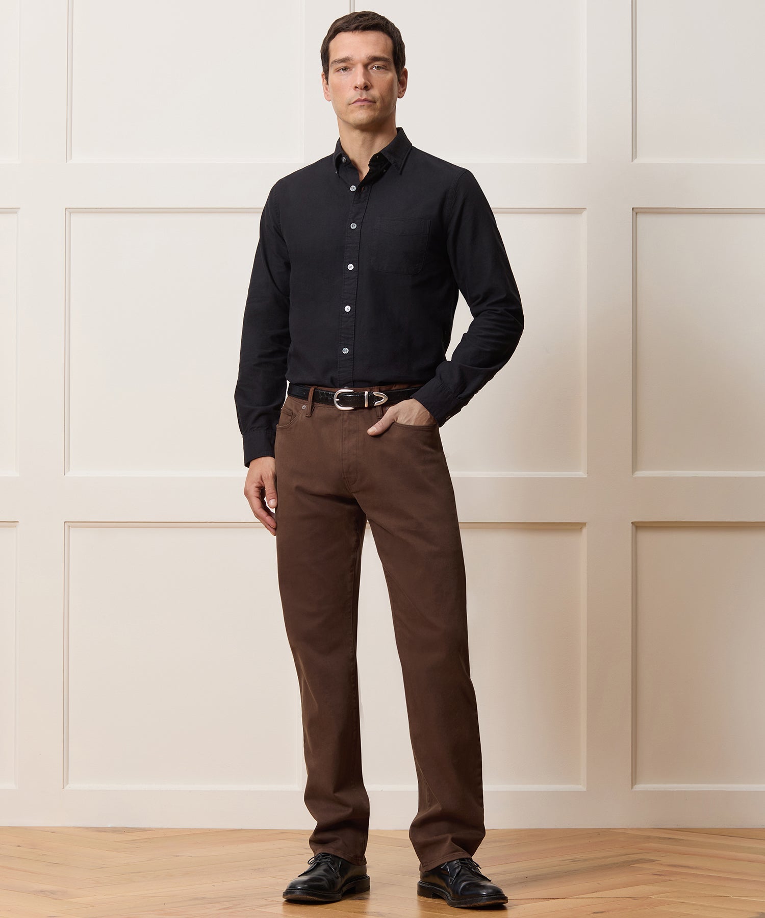 Todd Snyder Vintage Straight Garment-Dyed 5-Pocket Chino in Glazed Pecan Glazed Pecan