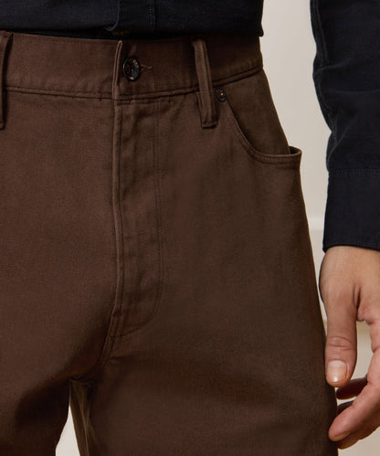 Todd Snyder Vintage Straight Garment-Dyed 5-Pocket Chino in Glazed Pecan Glazed Pecan