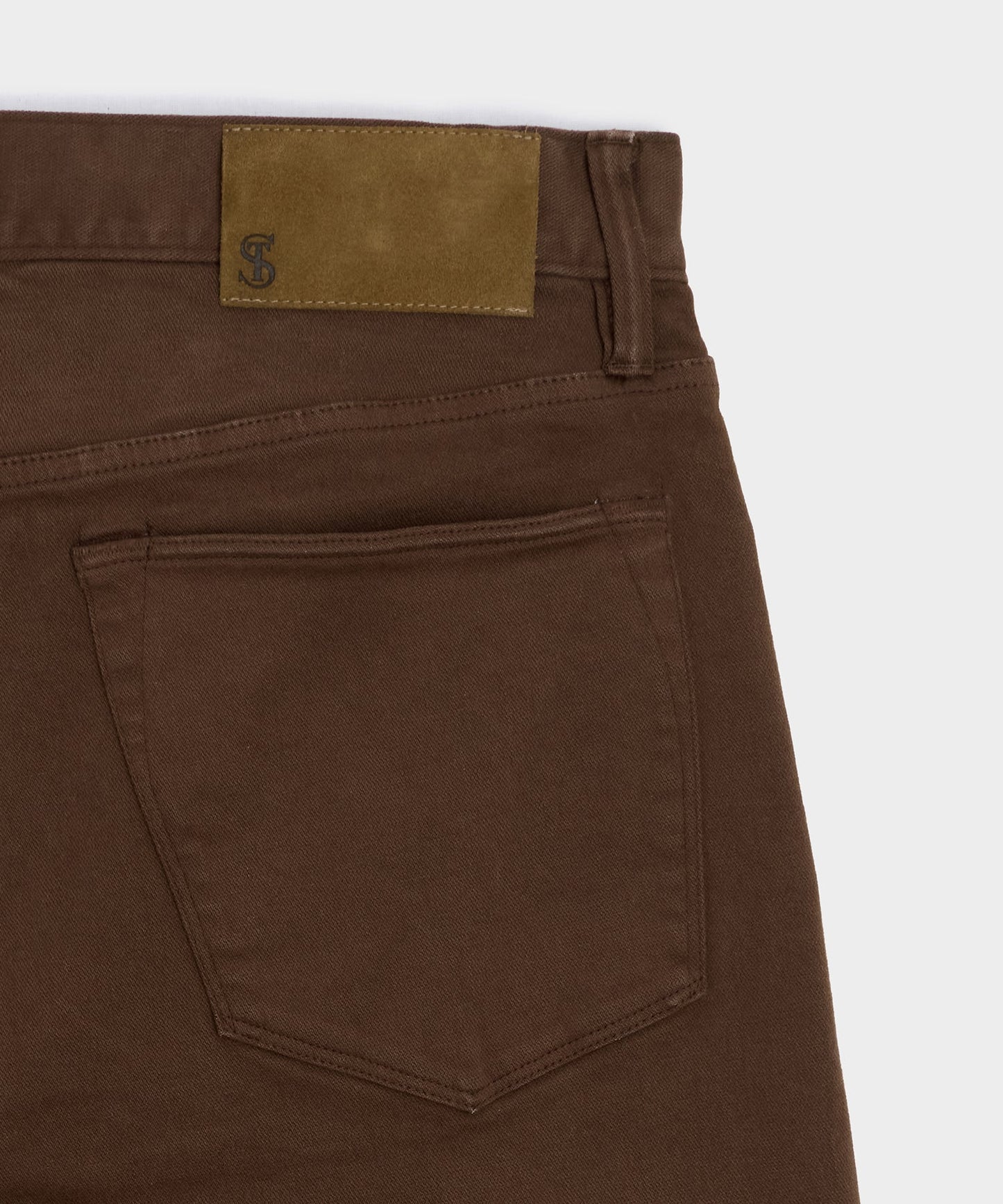 Todd Snyder Vintage Straight Garment-Dyed 5-Pocket Chino in Glazed Pecan Glazed Pecan