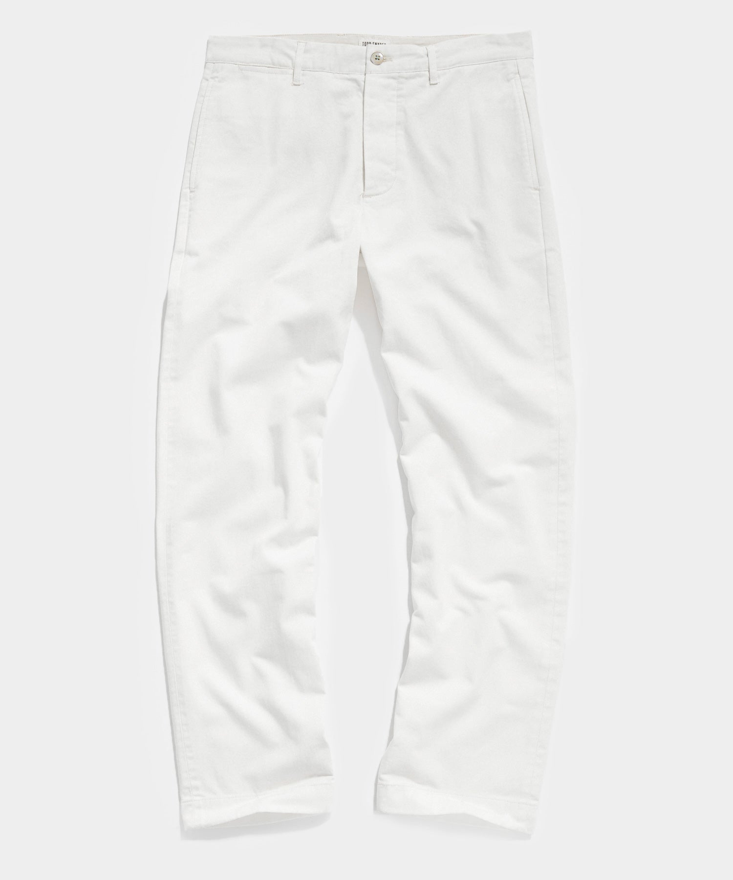 Todd Snyder Relaxed Fit Japanese Selvedge Chino in White White