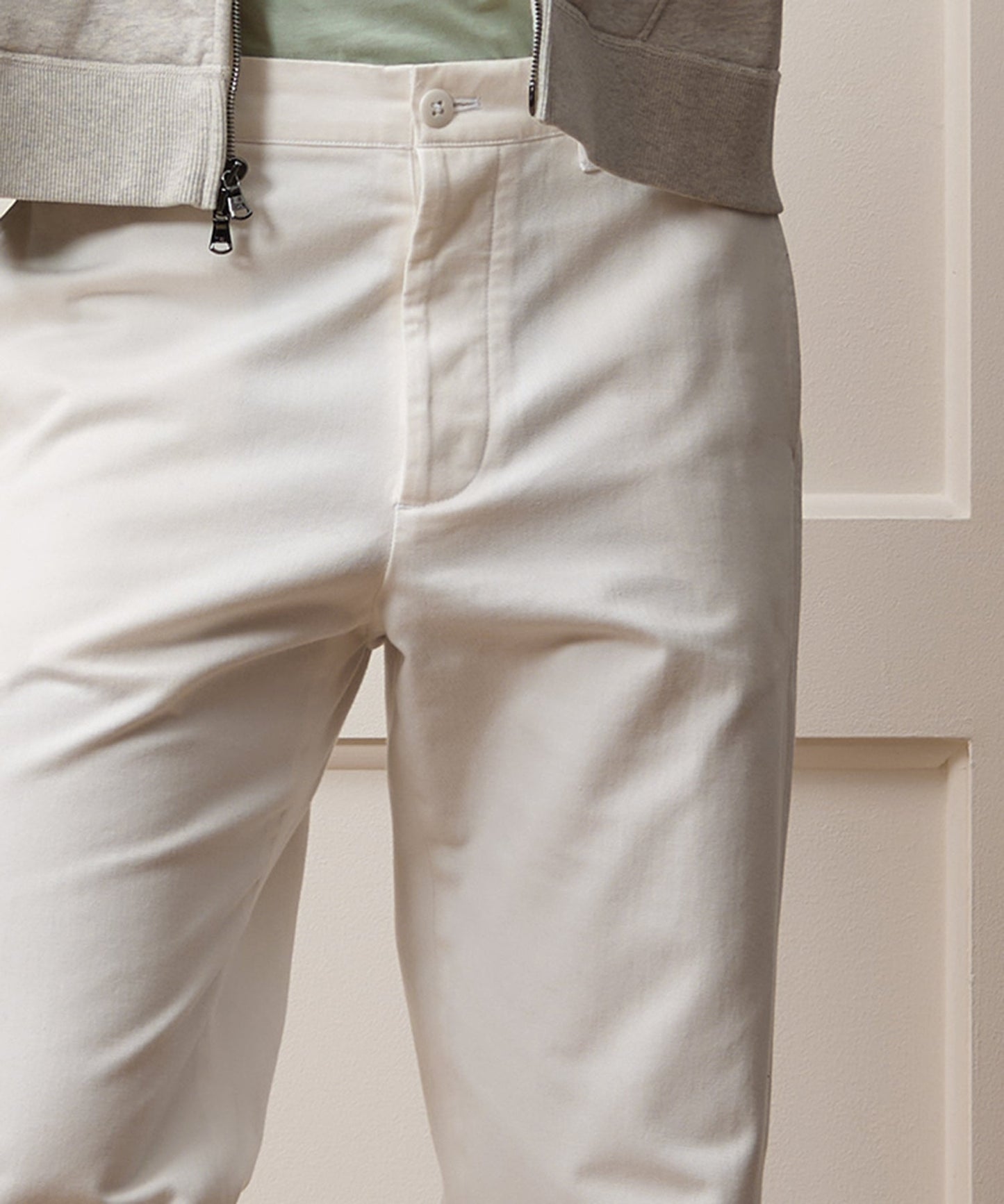 Todd Snyder Relaxed Fit Japanese Selvedge Chino in White White