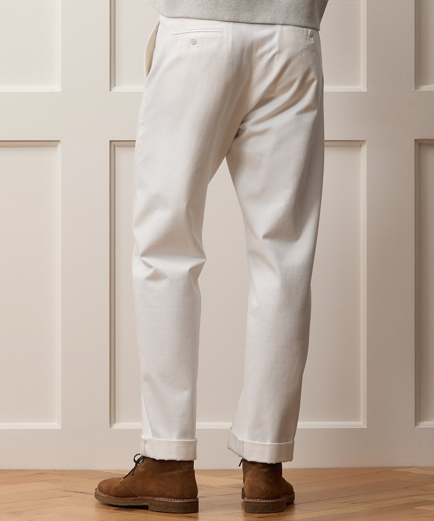 Todd Snyder Relaxed Fit Japanese Selvedge Chino in White White