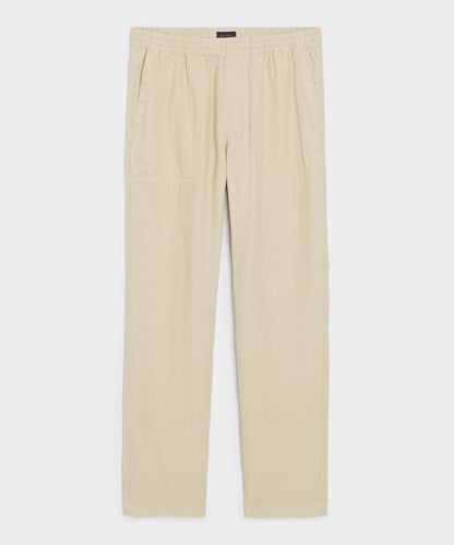 Todd Snyder Linen Beach Pant in Sand Dollar Sand Dollar