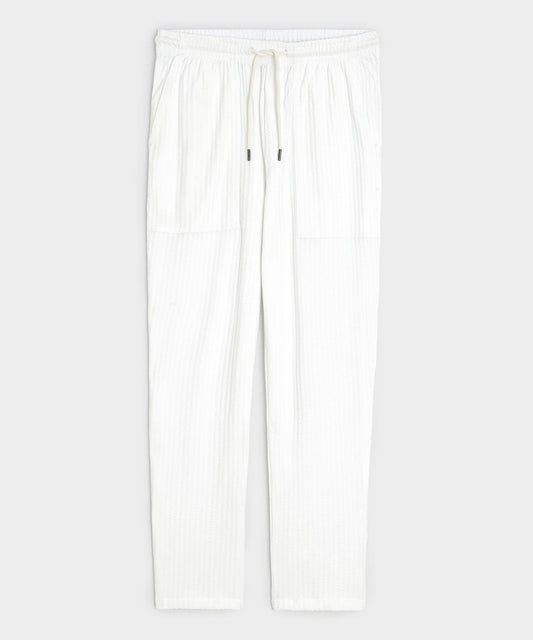 Todd Snyder Knit Seersucker Pant in Alabaster Alabaster