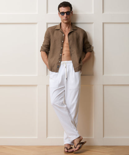 Todd Snyder Knit Seersucker Pant in Alabaster Alabaster