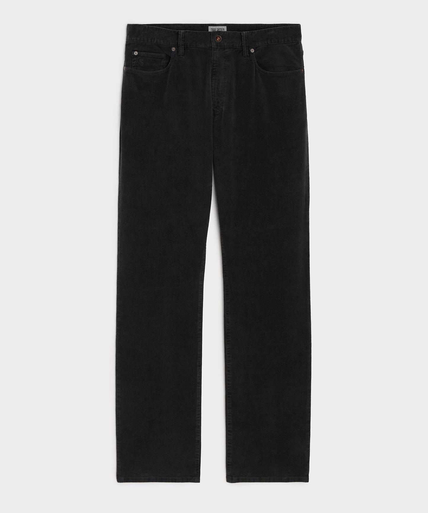 Todd Snyder Straight 5-Pocket Corduroy Pant in Black Black