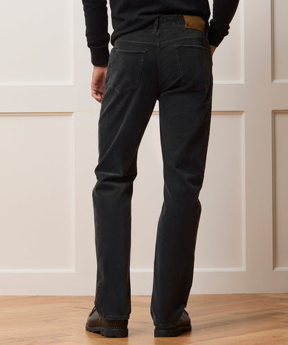 Todd Snyder Straight 5-Pocket Corduroy Pant in Black Black