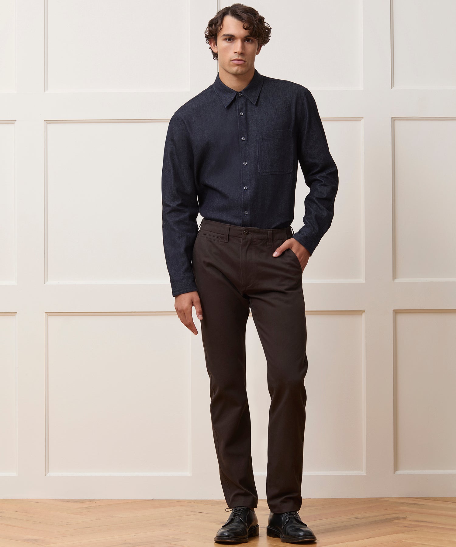 Todd Snyder Straight Fit Favorite Chino Cocoa