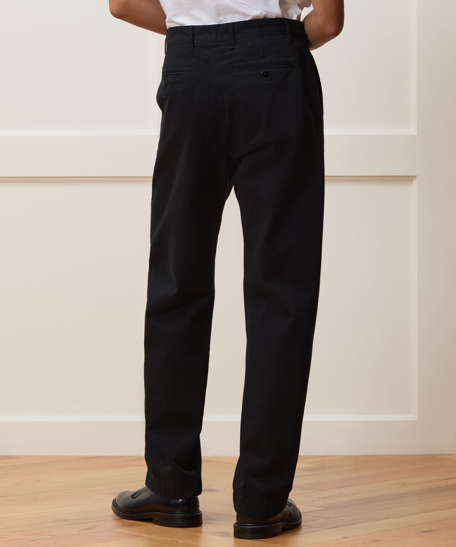 Todd Snyder Relaxed Fit Japanese Selvedge Chino in Black Black