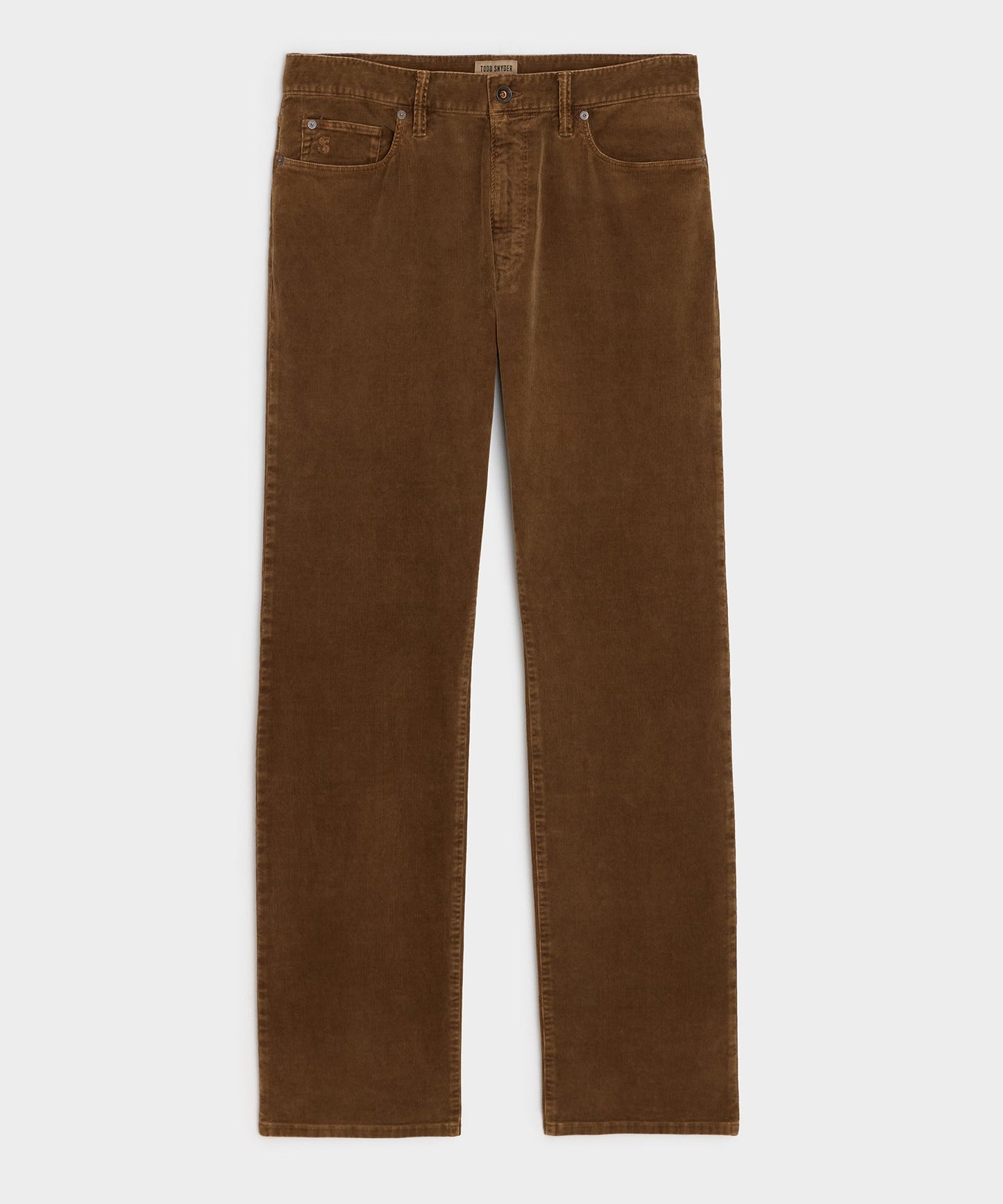 Todd Snyder Straight 5-Pocket Corduroy Pant in Dark Brown Dark Brown
