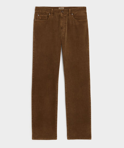 Todd Snyder Straight 5-Pocket Corduroy Pant in Dark Brown Dark Brown