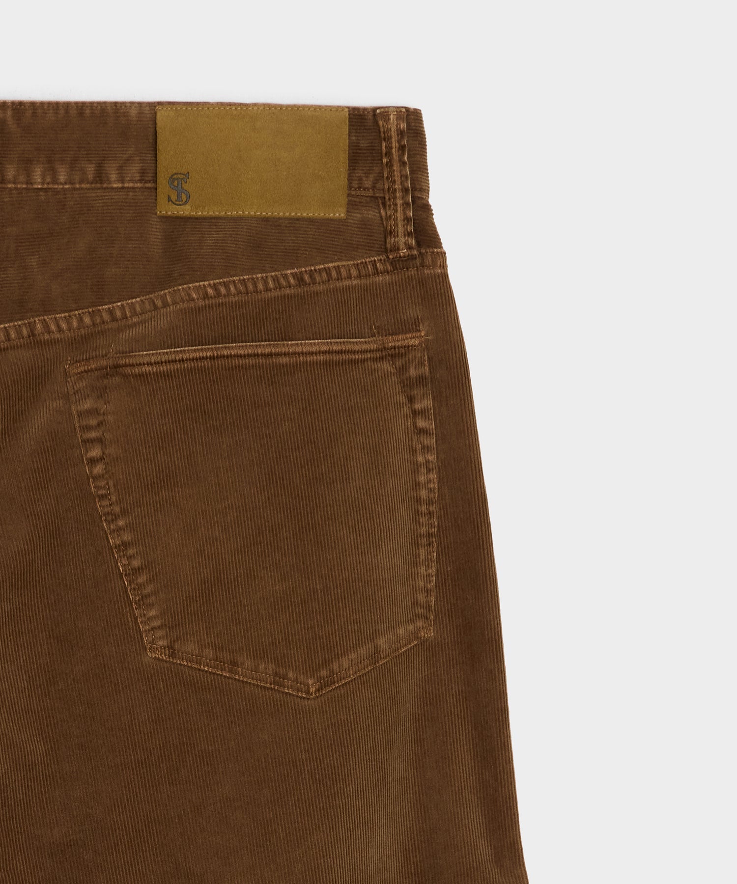Todd Snyder Straight 5-Pocket Corduroy Pant in Dark Brown Dark Brown
