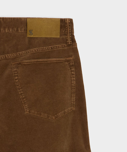 Todd Snyder Straight 5-Pocket Corduroy Pant in Dark Brown Dark Brown
