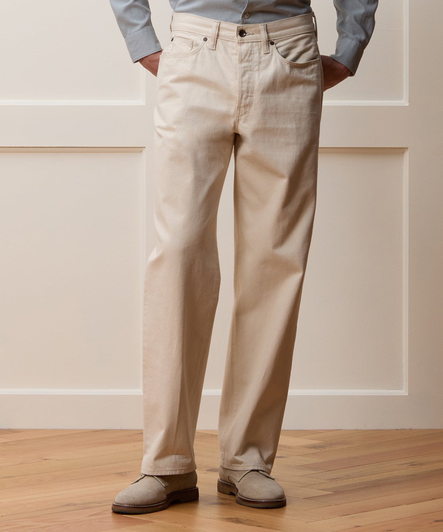 Todd Snyder Relaxed Lightweight Japanese Selvedge Jean in Canvas Canvas