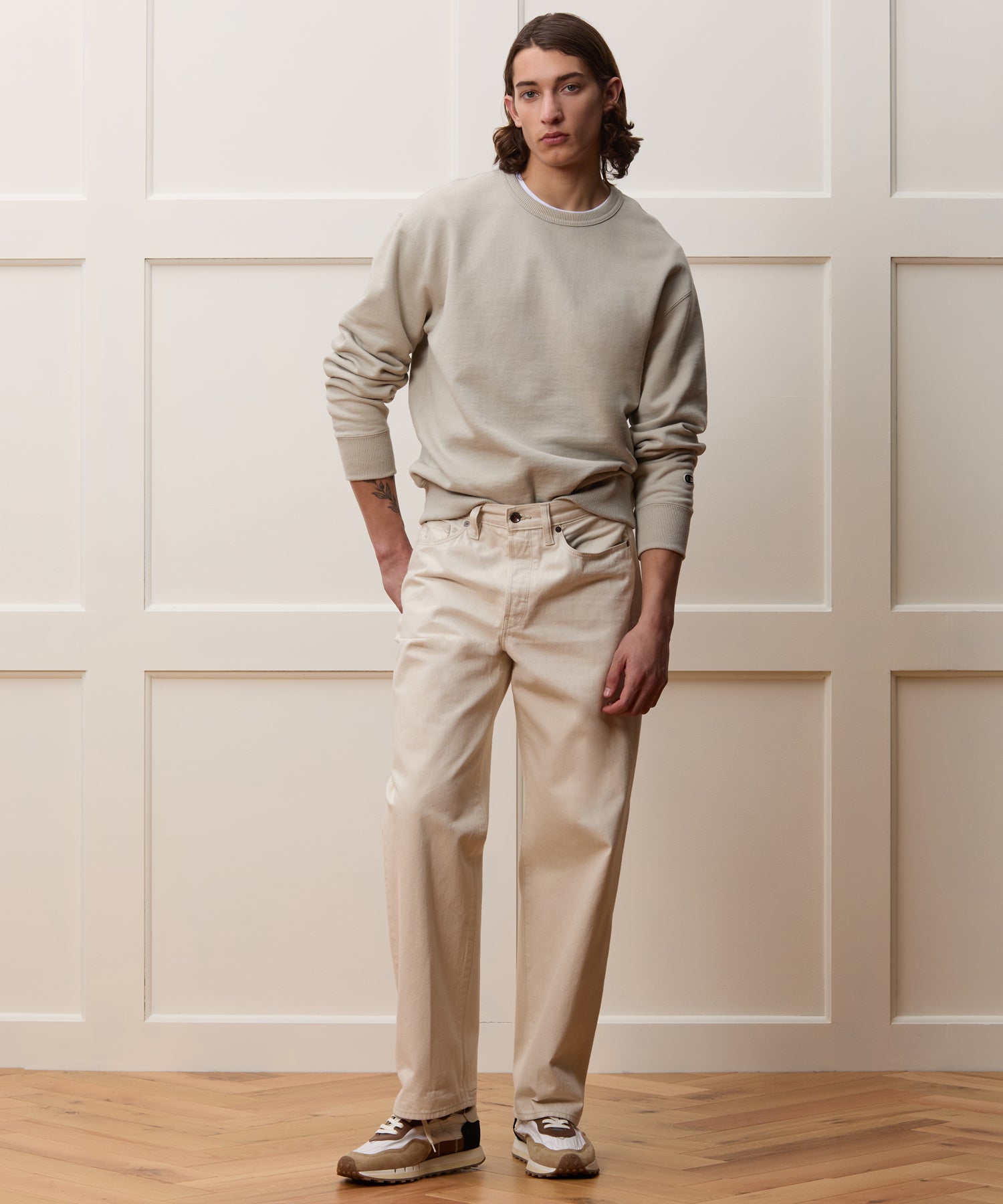 Todd Snyder Relaxed Lightweight Japanese Selvedge Jean in Canvas Canvas