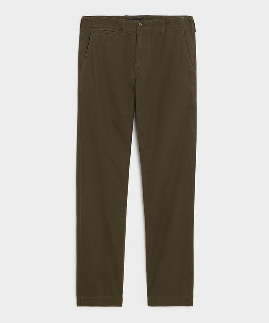 Todd Snyder Straight Fit Favorite Chino in Snyder Olive Snyder Olive