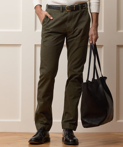 Todd Snyder Straight Fit Favorite Chino in Snyder Olive Snyder Olive