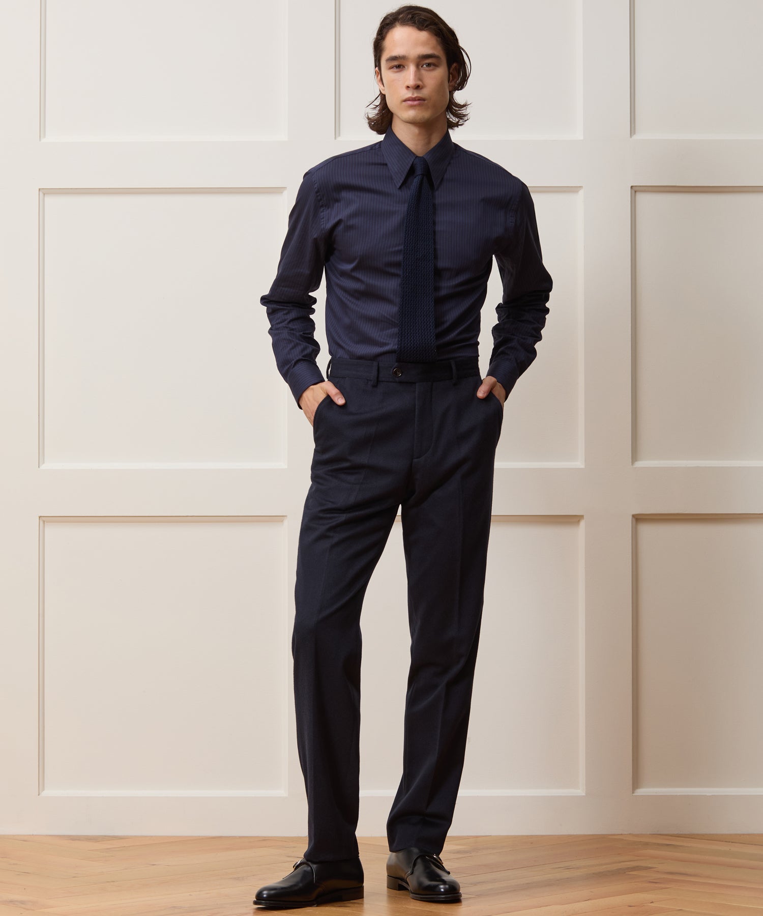 Todd Snyder Italian Cashmere Sutton Trouser in Navy Navy